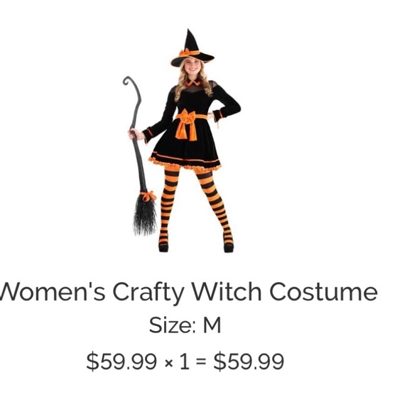 NWT: HalloweenCostumes.com Crafty Witches Costume Womens Sz M - Picture 5 of 16